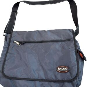 Mudd Vintage Crossbody Laptop Bag Adjustable Strap Zippered Pickets 17X13 Y2K
